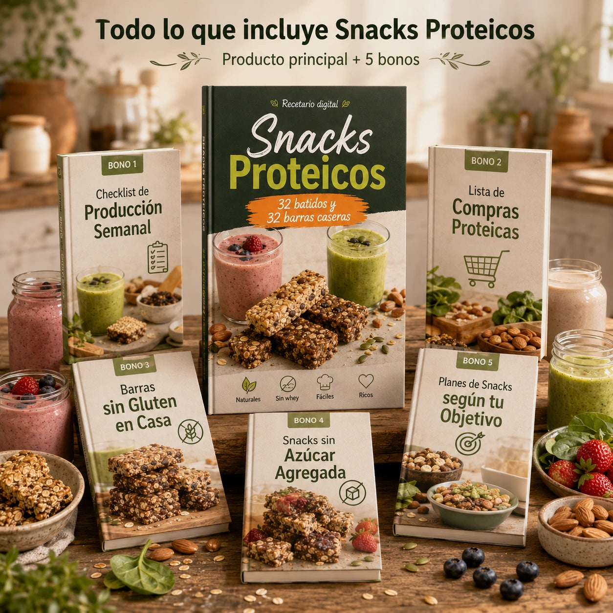 Todo lo que incluye Snacks Proteicos