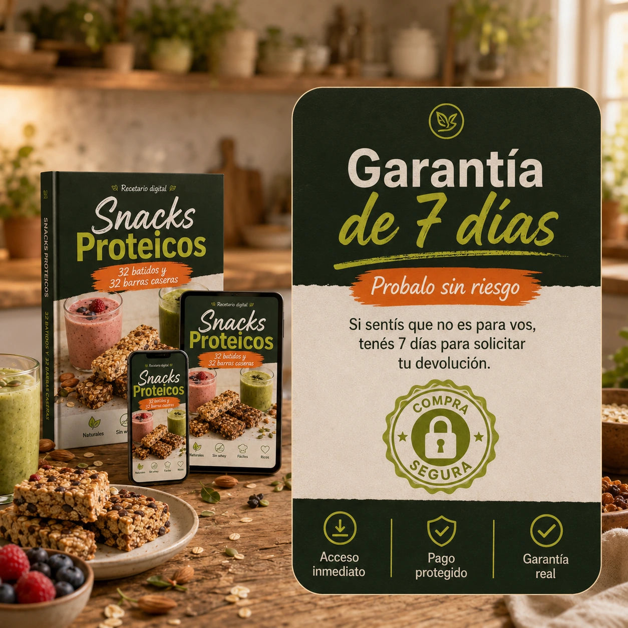 Medios de pago y garantía de 7 días